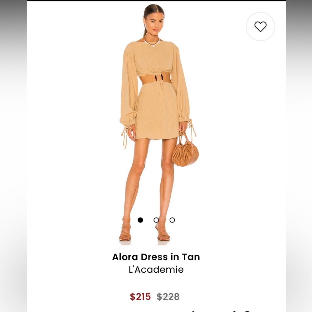 Alora Dress in Tan